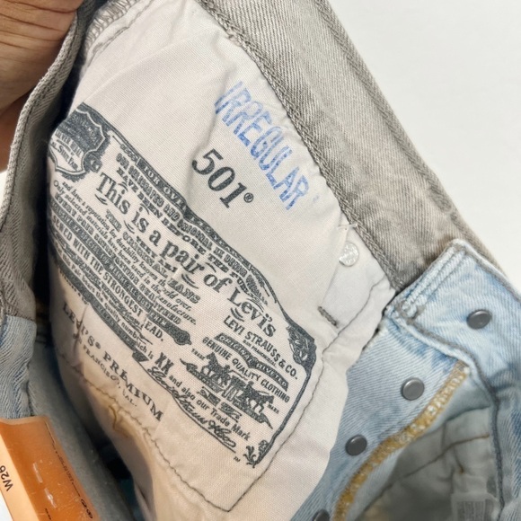 LEVI'S 501 Premium Denim Shorts In Color Block-blue - Picture 9 of 11